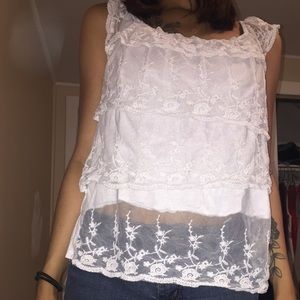 Cute layered lace top